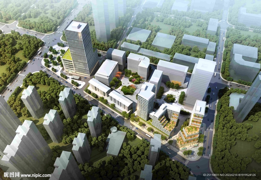 鸟瞰建筑