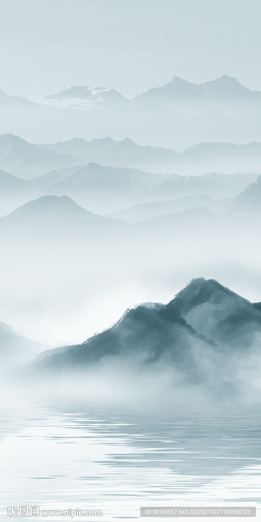 新中式最新山水玄关 TIF分层