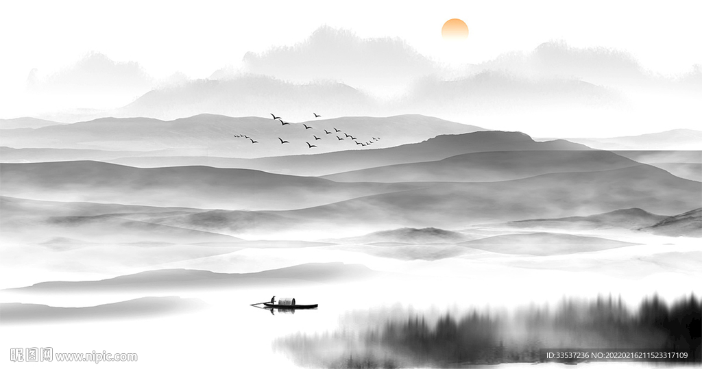 新中式山水画