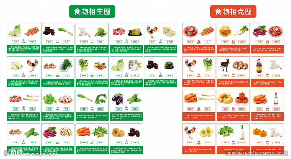 食物相生相克图 