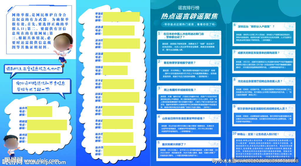 四折页反面效果