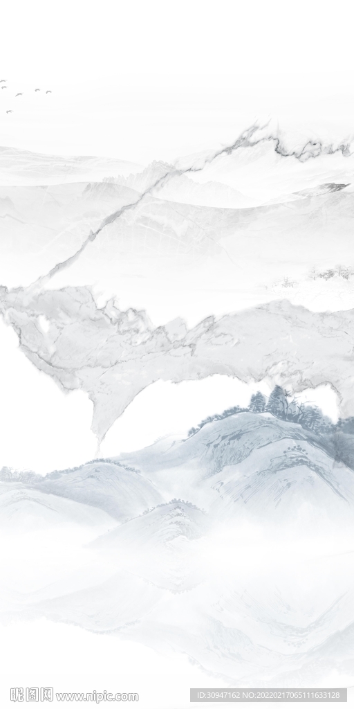 中式简约别墅玄关 TIF分层