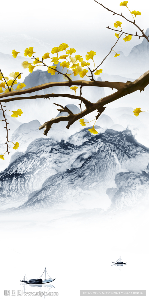 中式新款现代玄关 tif分层