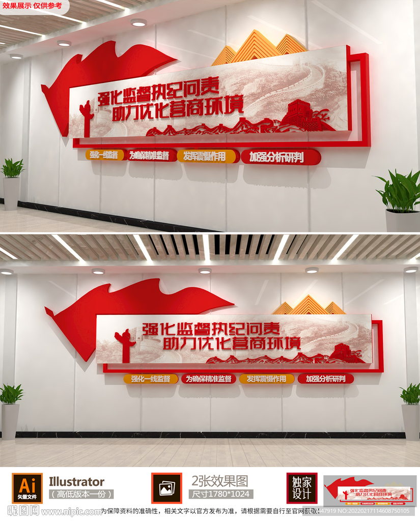 优化营商环境文化墙