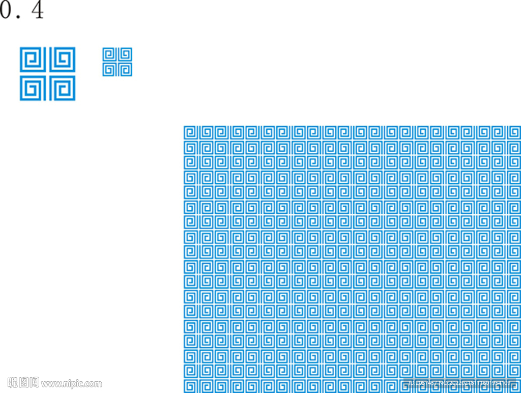 底纹回形纹 传统四方连续 