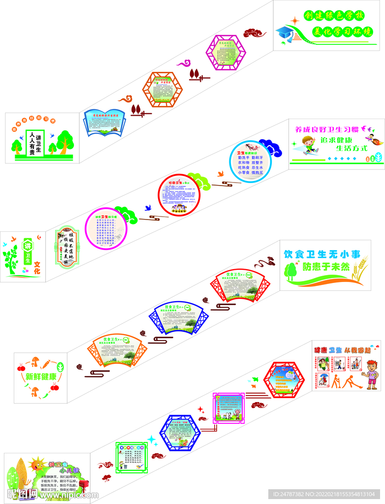 校园楼梯文化  校园卫生宣传