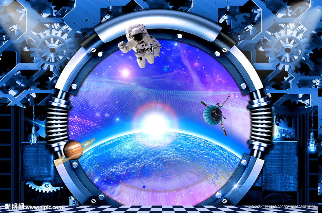 星空探索科技背景