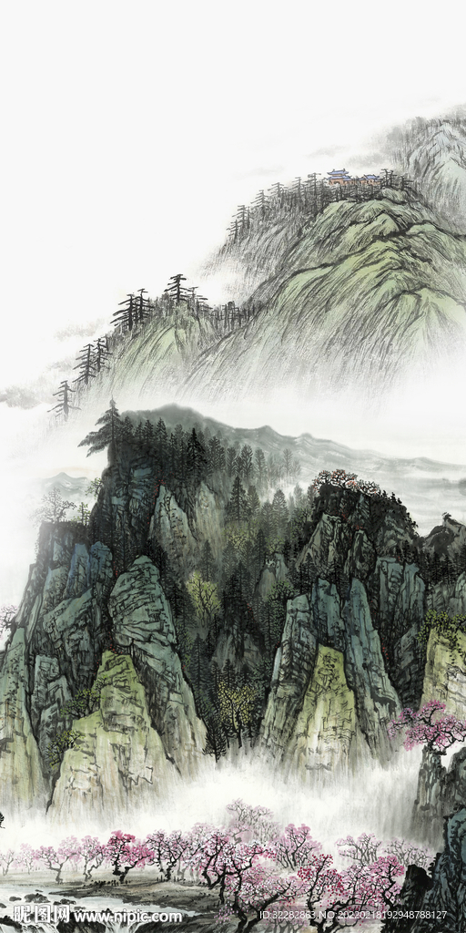 国画最新中式玄关 tif分层