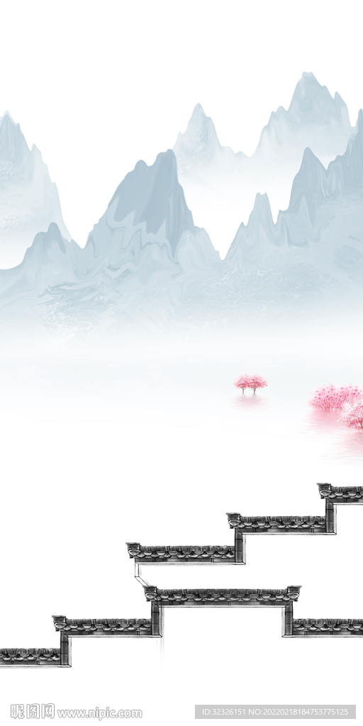 徽派新款玄关背景 TiF分层