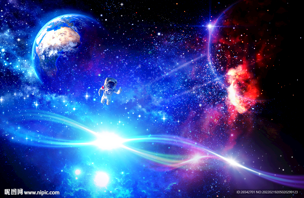 星空宇宙背景墙装饰画