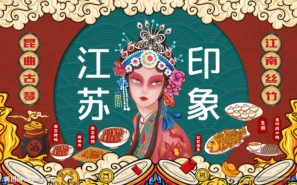 江苏印象背景