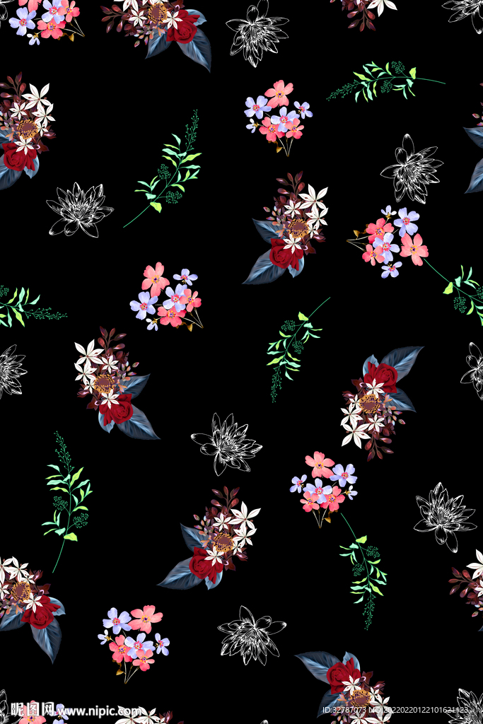 手绘花