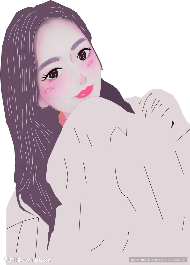 卡通美女