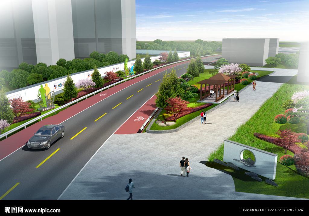 道路效果图 