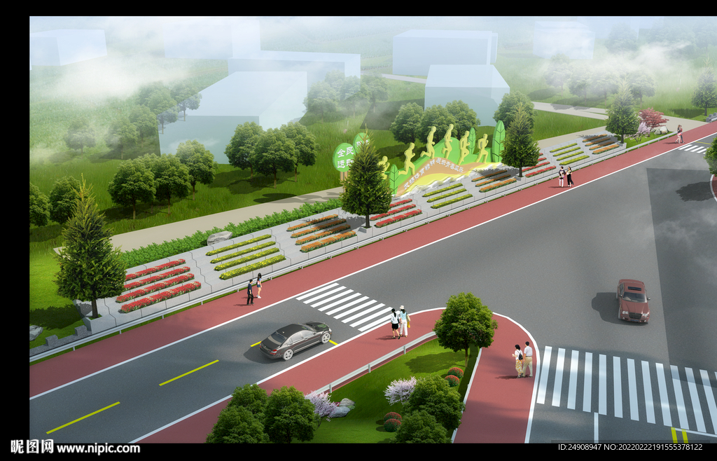 道路效果图 