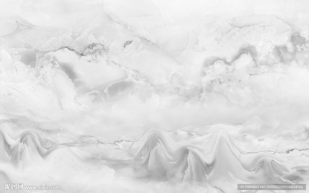 简约 墙画灰色山水 tif分层