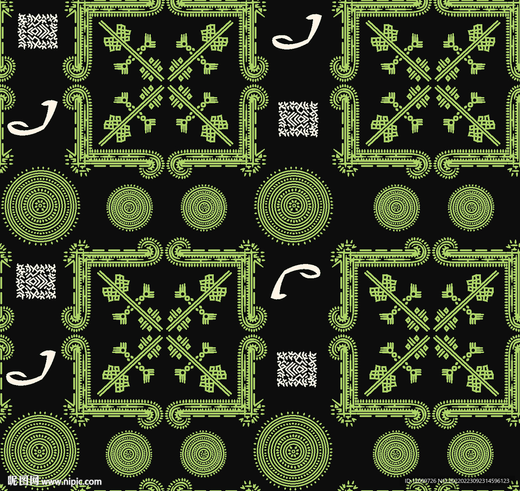 数码印花线条方巾