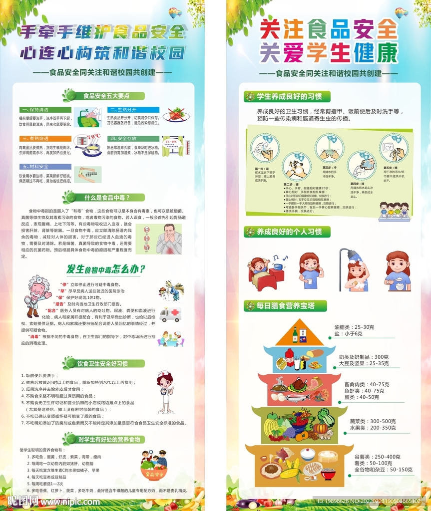 校园食品安全展架