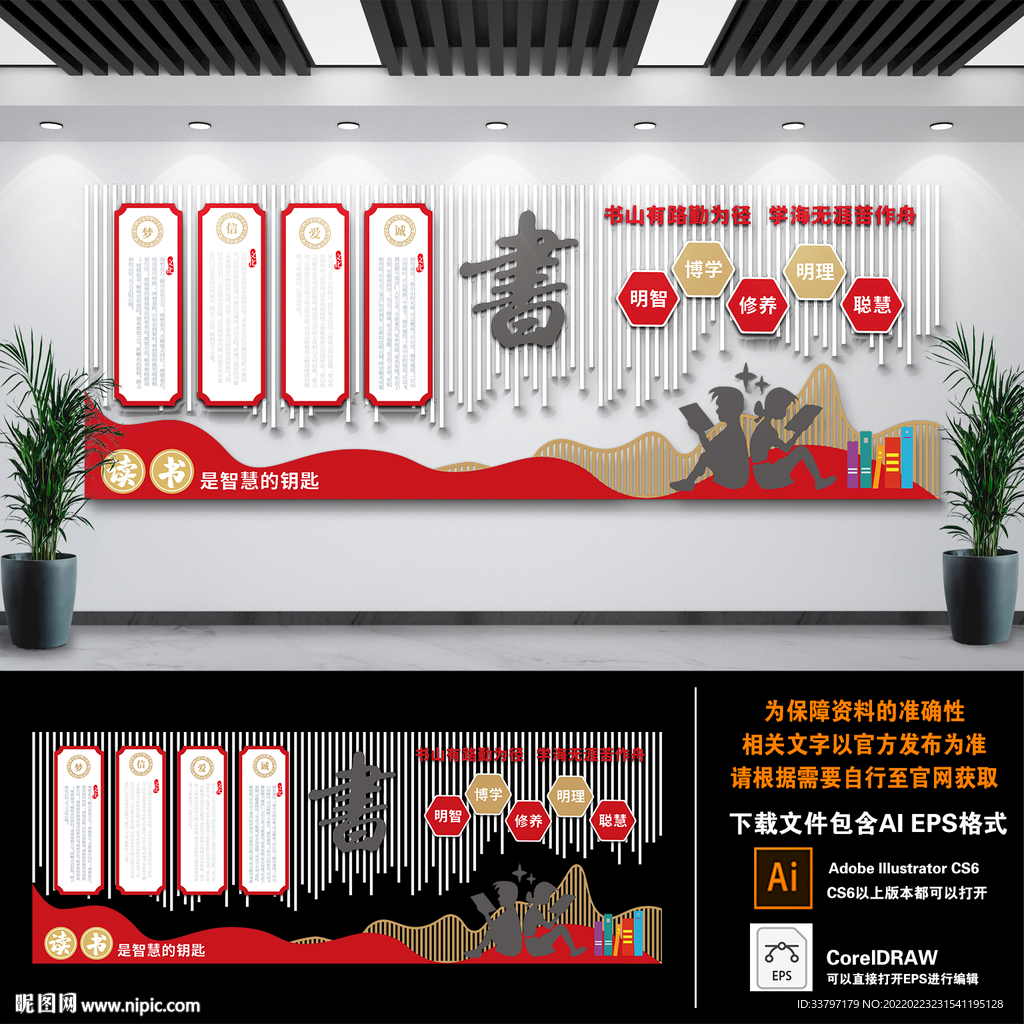 图书馆文化墙