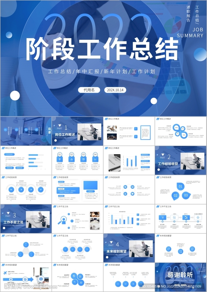 2022工作总结报告ppt模板