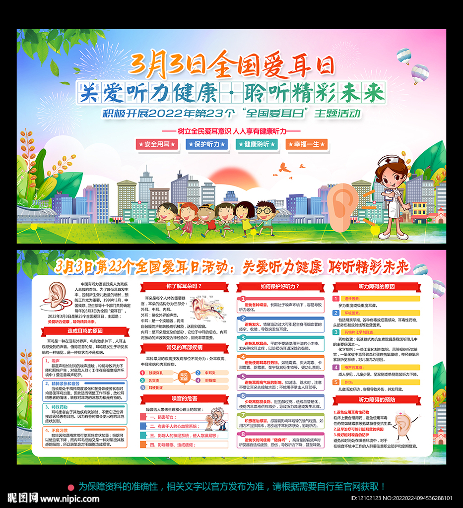 全国爱耳日 展板