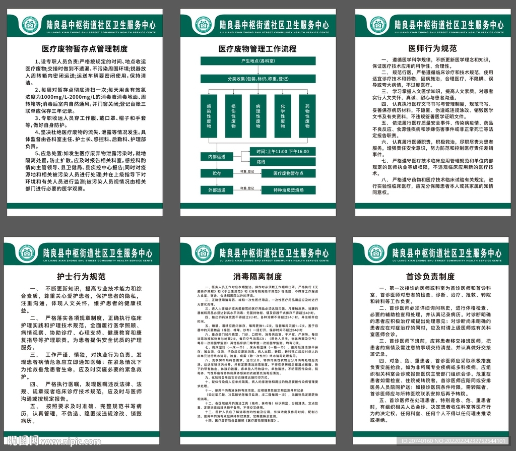 社区卫生院废物处理制度医师制度