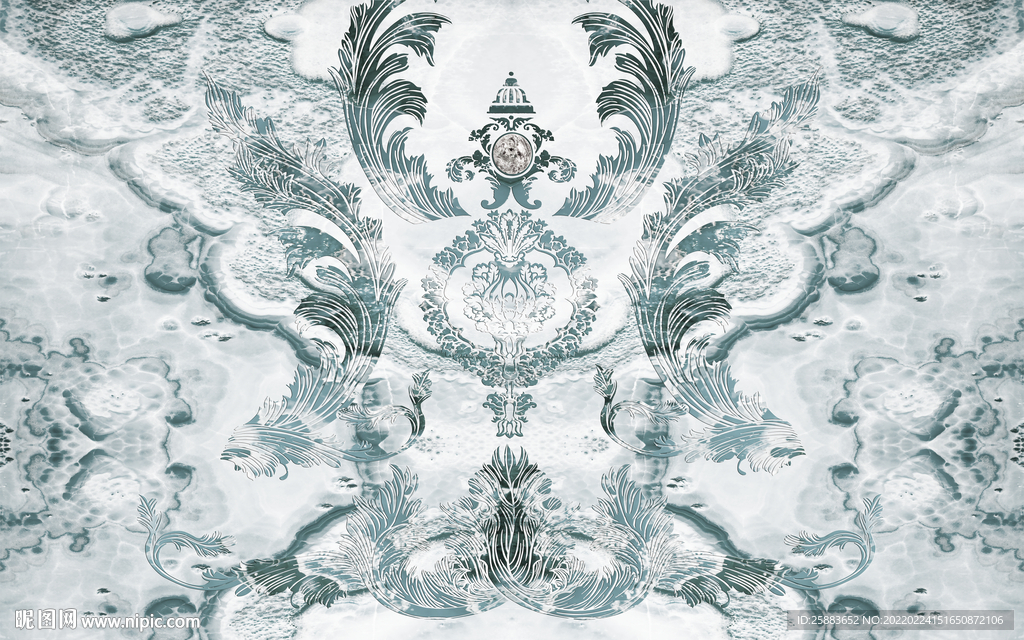 大理石电视背景墙