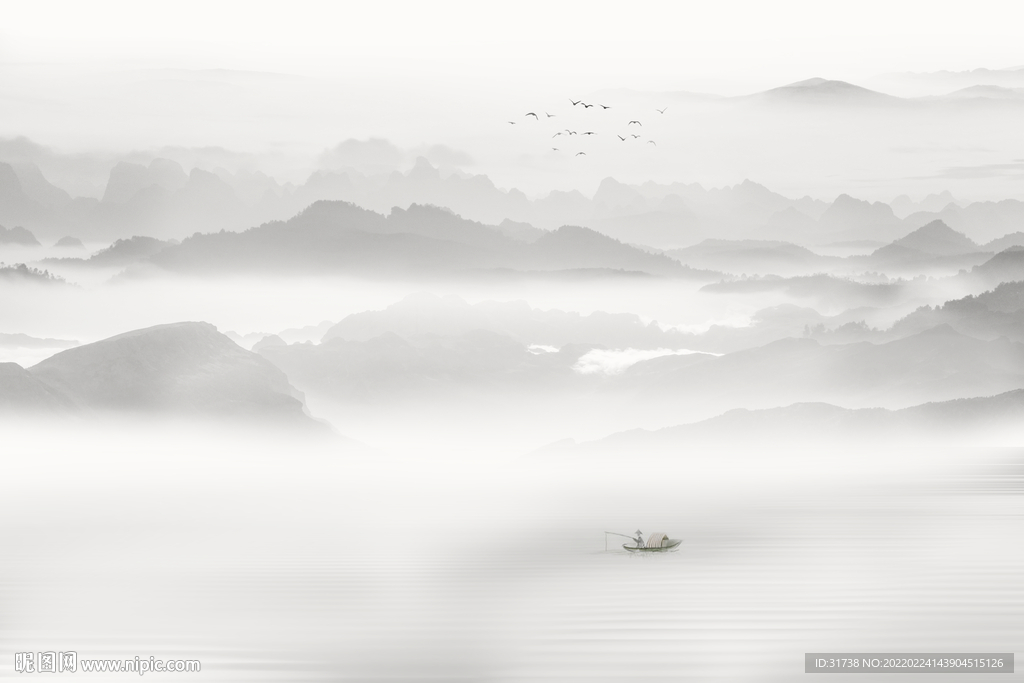 新中式水墨画