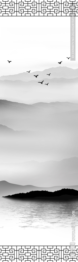 高清分层透明底平开门打印图