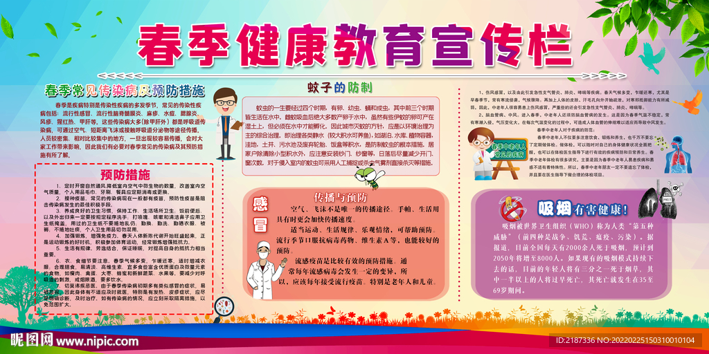 春季健康教育宣传栏