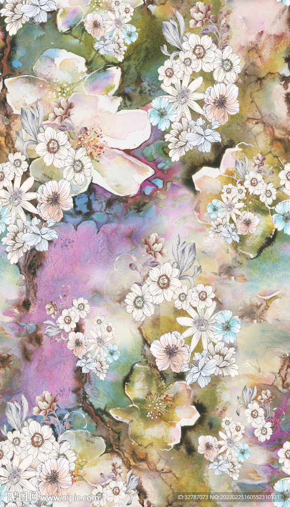 手绘花
