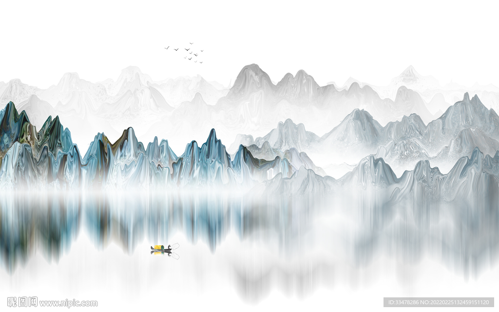 水墨山水画