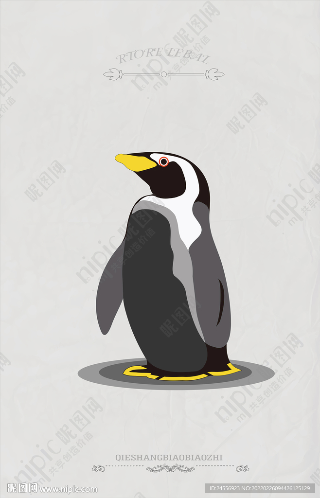 伊拉卡企鹅抽象画