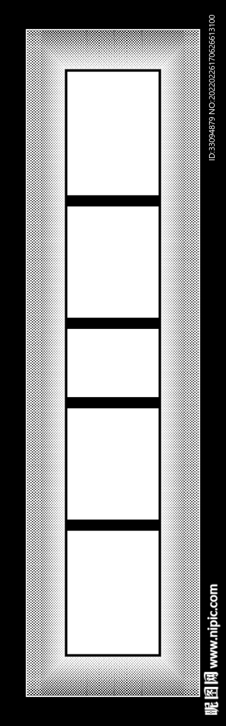 高清分层透明底平开门打印图
