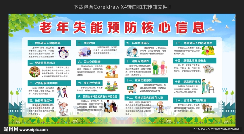 老年失能预防核心信息