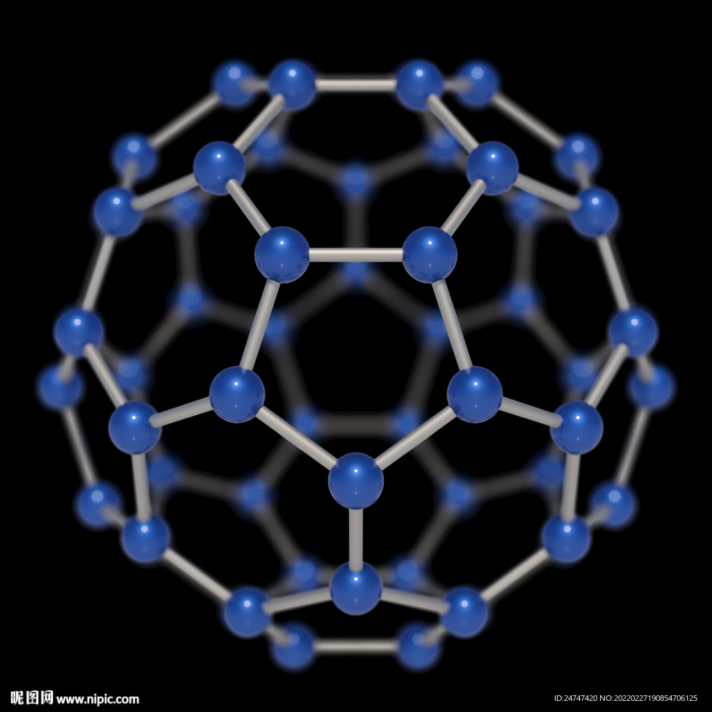 碳60原子结构 免抠