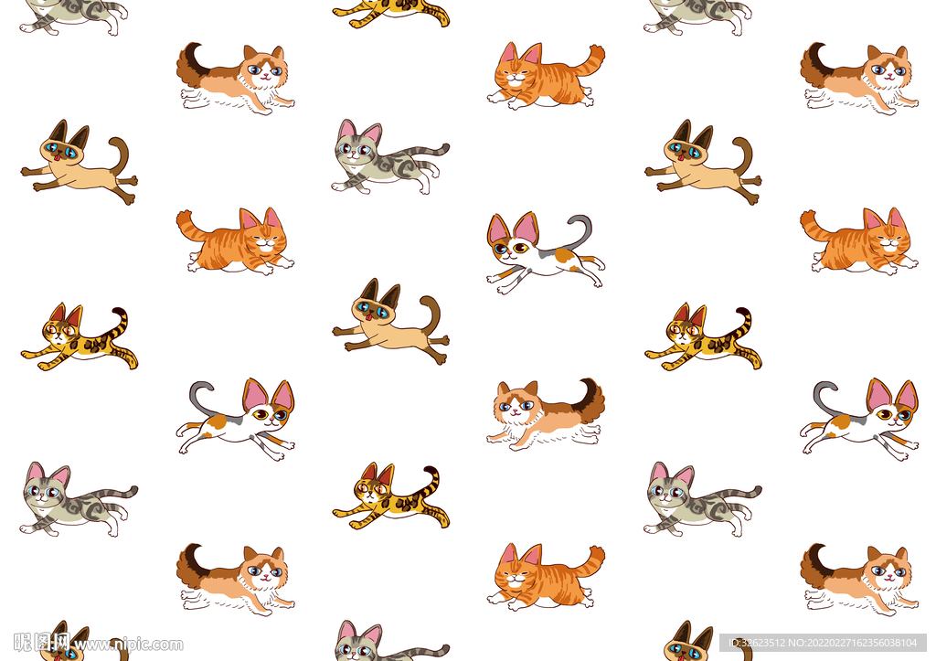 猫咪印花