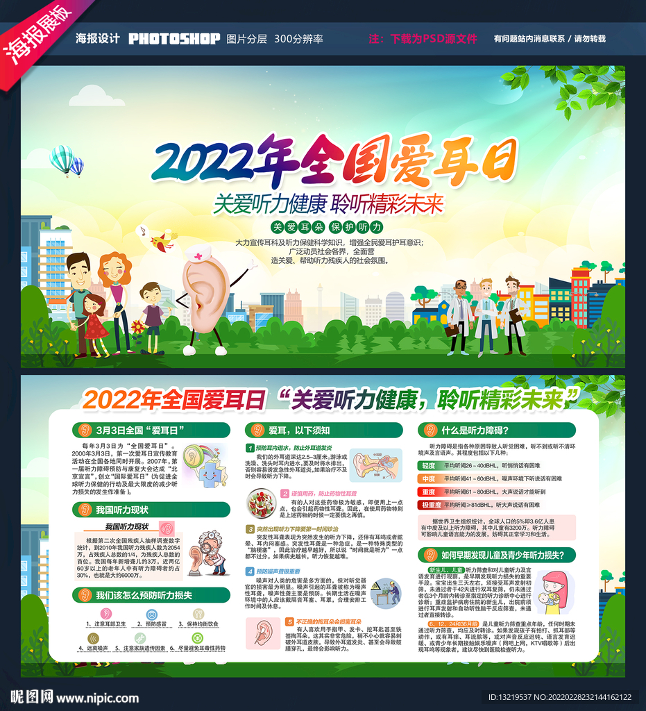 2022全国爱耳日展板