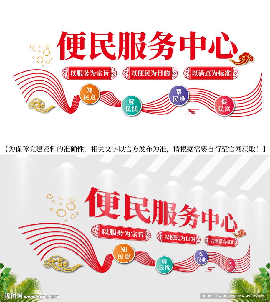 社区便民服务中心文化墙