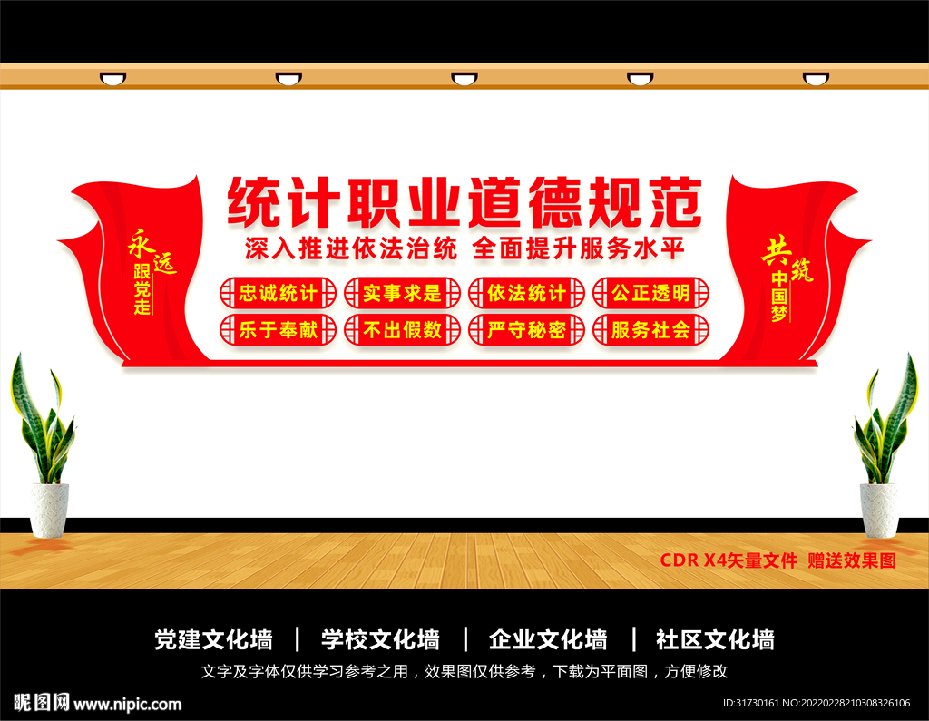 统计文化墙