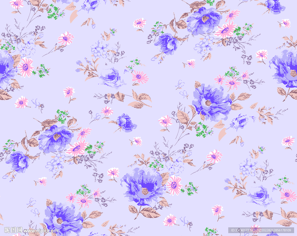 手绘花 碎花