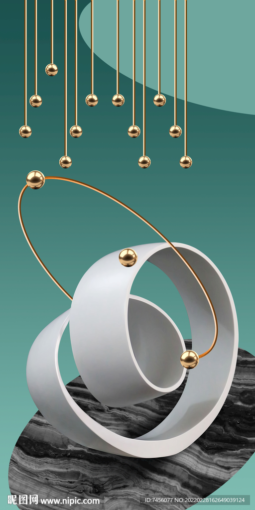 艺术品吊坠立体玄关过道