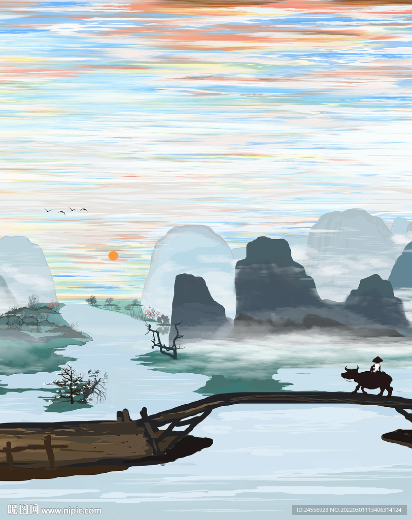 意境山水画