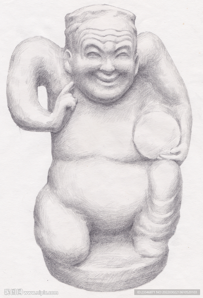 说唱俑素描