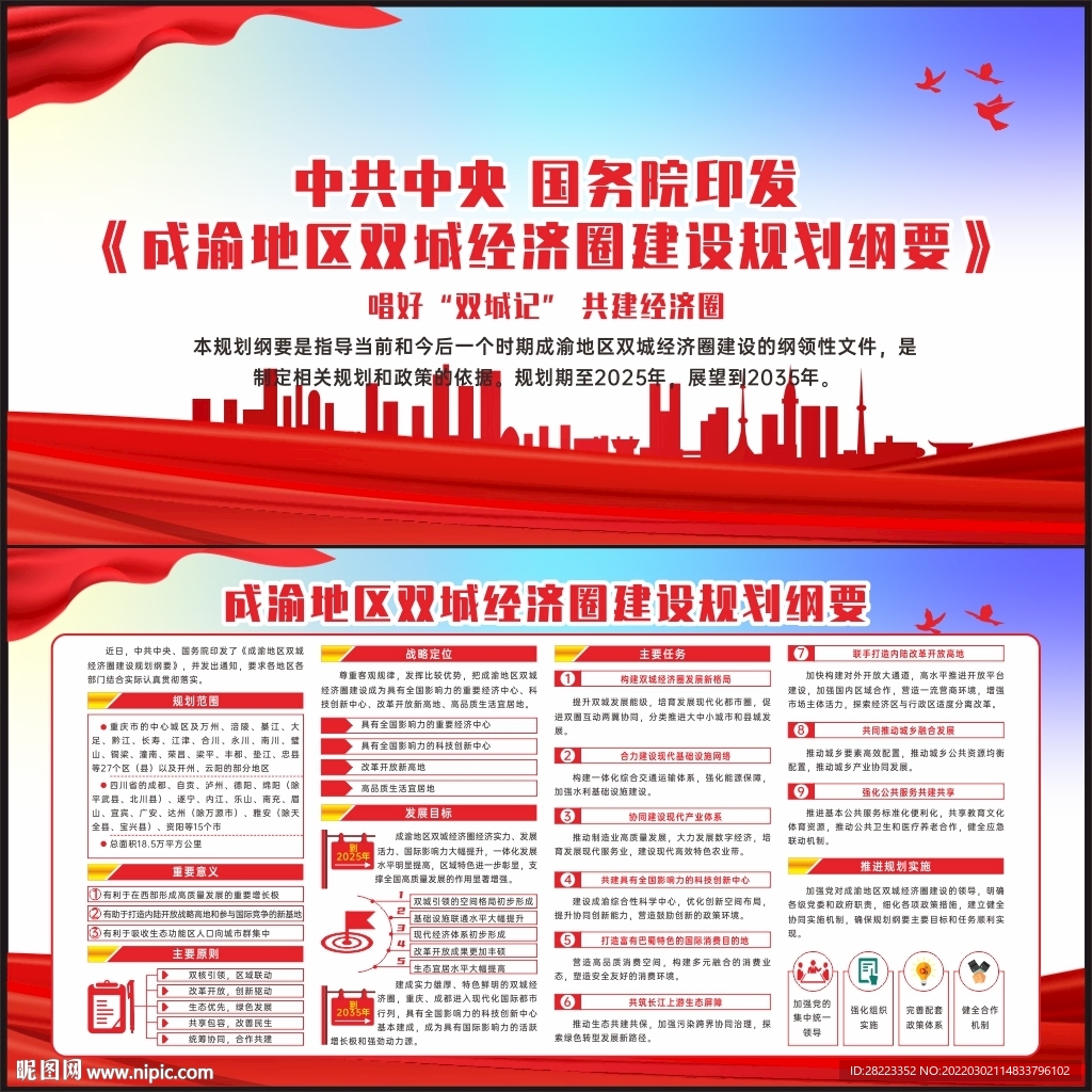 成渝地区双城经济圈建设规划纲要