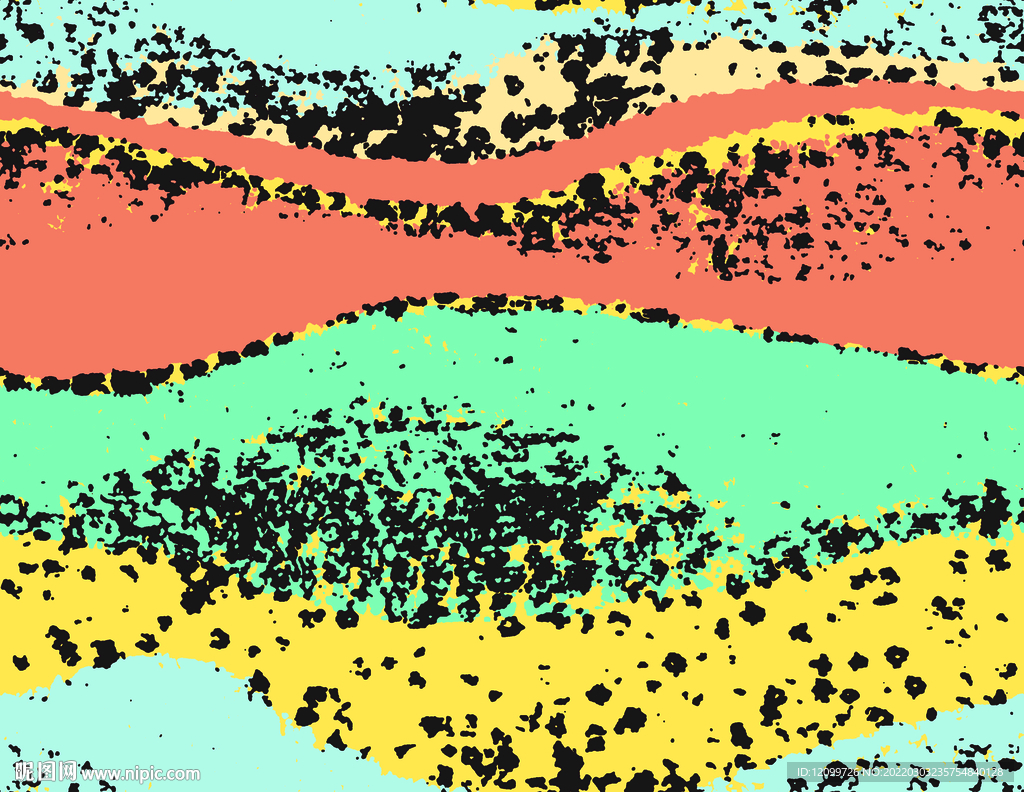 数码印花波浪线条纹理