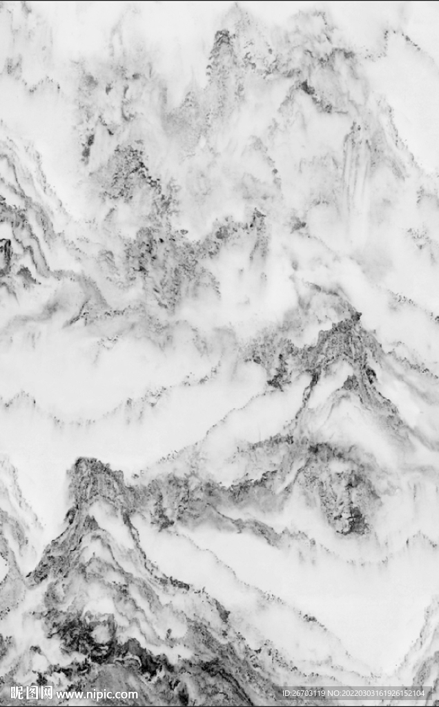 新款爆款大理石山水玄关背景墙