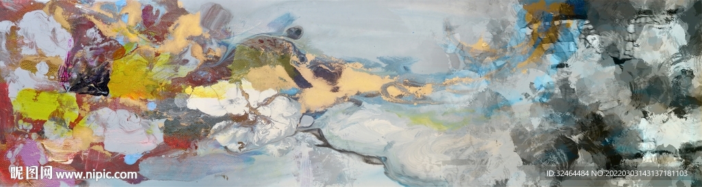 横幅抽象油画