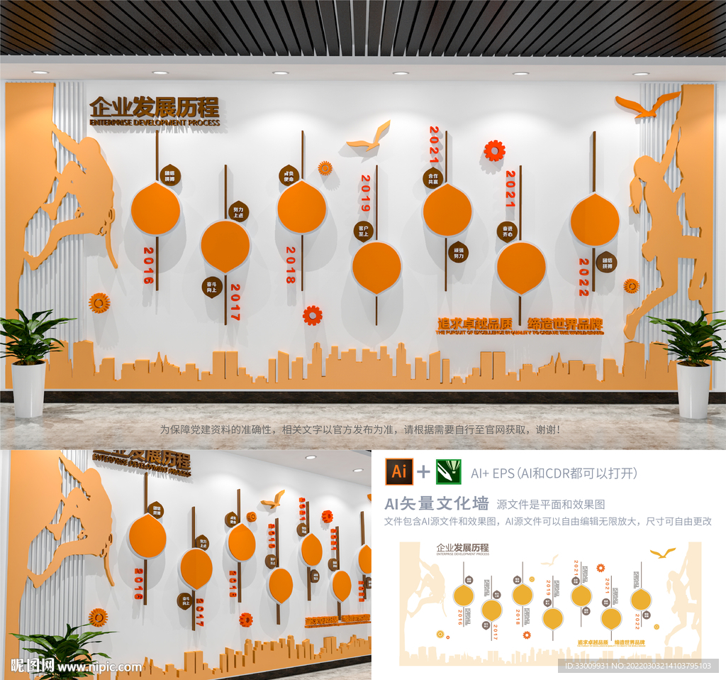 企业历程企公司文化墙