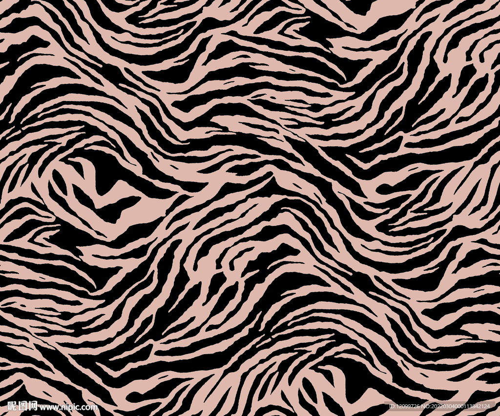 线条纹理豹纹印花